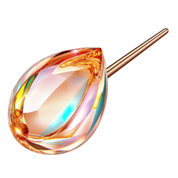 Gorgeous multicolored gemstone pendant sparkling brilliantly capturing light with its stunning prismlike effect png