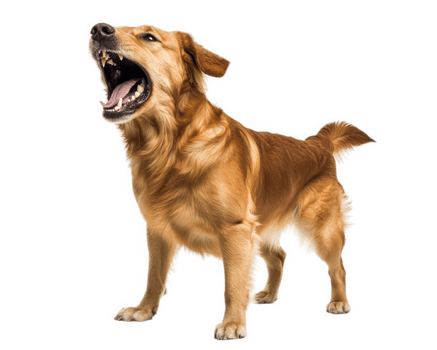 A dog is standing on a black background png
