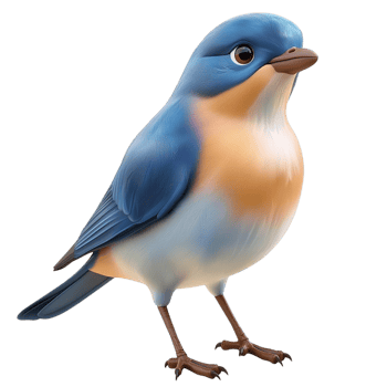 Graceful bluebird perched elegantly symbolizing nature tranquility beauty and the delicate charm of wildlife creatures png