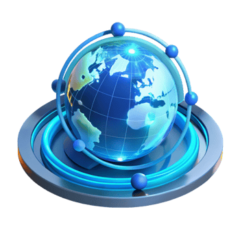 elegant contemporary A Holographic Projection of the Earth 4K png