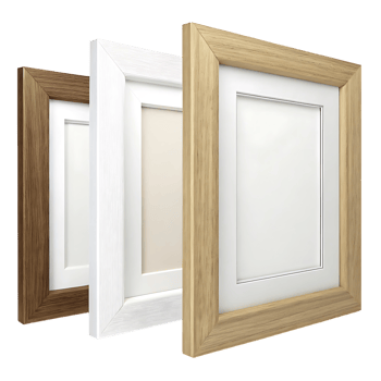 Three different types of picture frames png