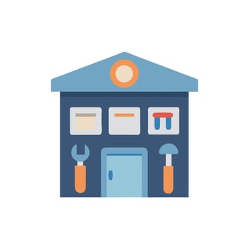 Creative Workshop Icon Representation vector