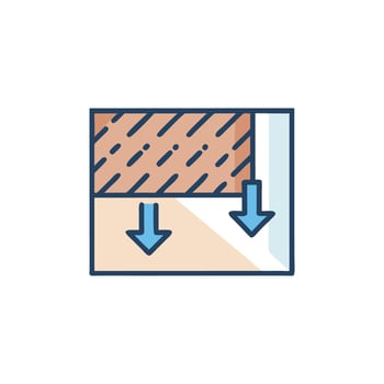 Creative Icon Design for Ceiling Insulation vector