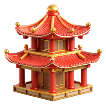 extraordinary rustic A Traditional Chinese Pagoda Adorned high quality png