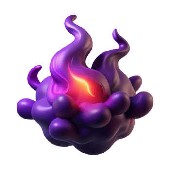 wonderful classic Wispy, smoke-like tendrils in shades of deep purple and crimson, illuminated by an internal, glowing ember. Style dark, mysterious detailed png