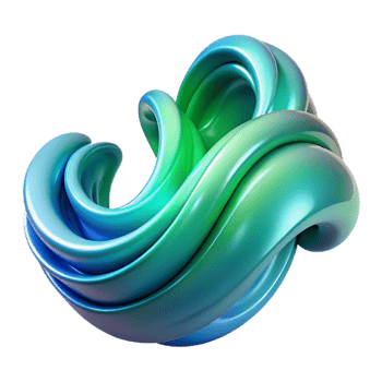 serene abstract A dynamic flow of particles forming wave-like patterns, in shades of blue and green, illuminated by a soft, ambient light. Style fluid dynamics, abstract high resolution png