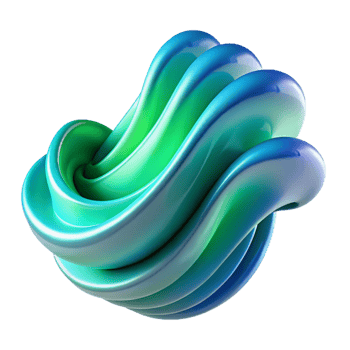 wonderful creative A dynamic flow of particles forming wave-like patterns, in shades of blue and green, illuminated by a soft, ambient light. Style fluid dynamics, abstract high quality png