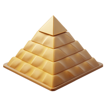 vibrant creative An Ancient Egyptian Pyramid Harsh Desert high quality png