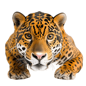Majestic jaguar with piercing eyes symbolizing power agility wilderness and the fearless energy of the wild jungle png