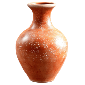 Elegant handcrafted clay vase with a rustic finish symbolizing tradition craftsmanship and the natural beauty of ceramic pottery png