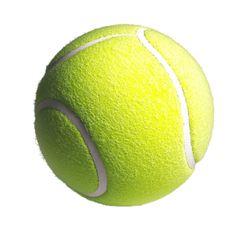Bright yellow tennis ball with a soft texture symbolizing sports agility energy and the thrilling excitement of competitive games png