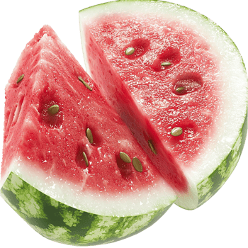 Fresh sliced watermelon with red flesh symbolizing summer refreshment sweetness hydration and the deliciousness of juicy seasonal fruits png