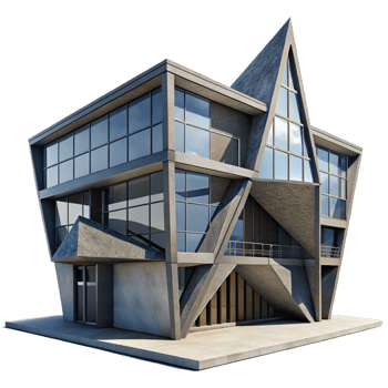 stunning modern Deconstructivist Office Building Sharp genuine png