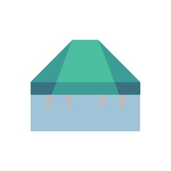 Quality tarp icon for various applications vector