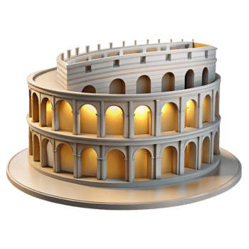 dramatic classic Roman Amphitheater Grand Scale Bright high quality png