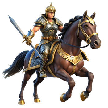 elegant creative A Fierce Warrior Amazon with Leather high quality png