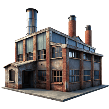 stunning traditional Abandoned Industrial Factory Rusted exclusive png