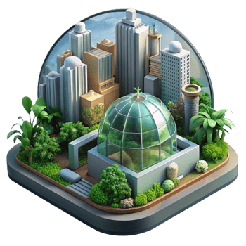 dramatic classic Greenhouse City Filled with Lush genuine png