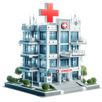 Modern Multi-Story Hospital png
