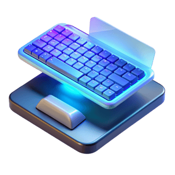 elegant vintage A Holographic Keyboard Projected Onto a exclusive png