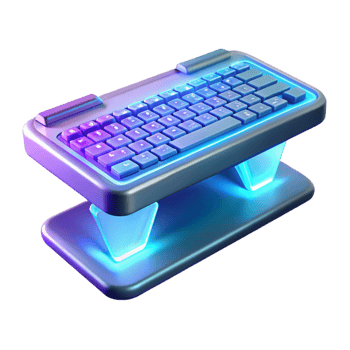 serene classic A Holographic Keyboard Projected Onto a original png