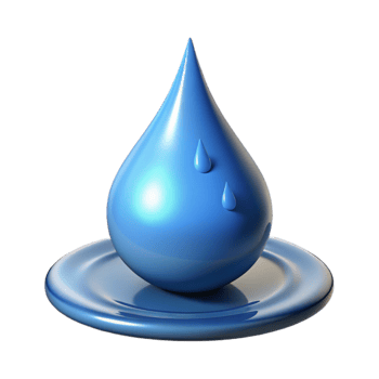 vibrant minimalist A single raindrop splashing in a puddle, dynamic lighting, macro photography genuine png