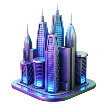 serene artistic A futuristic skyscraper with kinetic facades, constantly shifting shapes, vibrant city lights at night original png