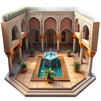 wonderful contemporary A Moroccan Riad with a Central Courtyard exclusive png