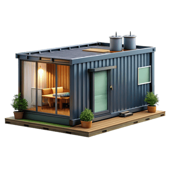 extraordinary creative A Shipping Container House with a Modern 4K png