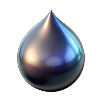 serene abstract A single, perfect droplet of liquid mercury, reflecting a distorted image of the surrounding space, dark and mysterious lighting, photorealistic style professional png