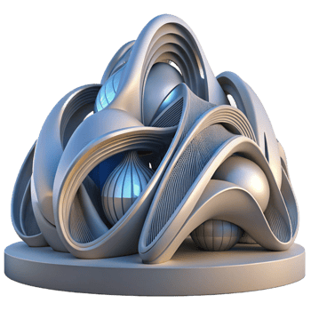 serene rustic Parametric architecture, complex curves, algorithmic design, dynamic lighting, futuristic style genuine png