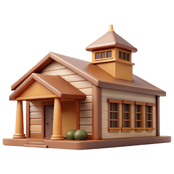 wonderful creative Prairie School architecture, horizontal lines, natural materials, warm light, prairie style exclusive png