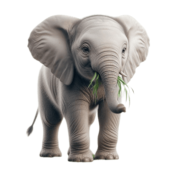 Baby Elephant Standing png
