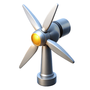 elegant classic A Wind Turbine Generating Energy Sleek high resolution png