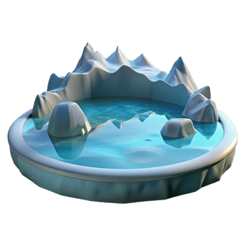 extraordinary classic A Frozen Lake Reflecting the Winter Sky exclusive png