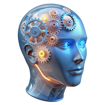serene artistic A Transparent Human Head Filled with genuine png