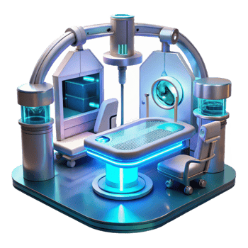 extraordinary classic A Futuristic Operating Room with detailed png