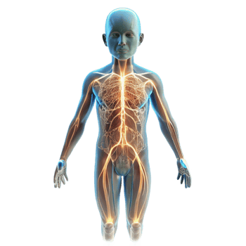 dramatic creative stunning modern Transparent Human Body Nervous premium genuine png