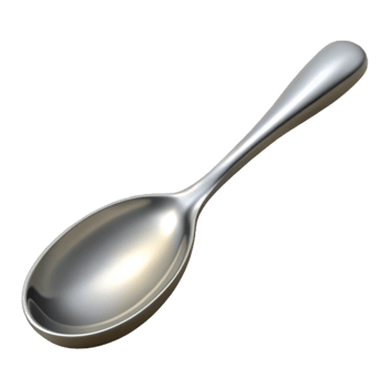 impressive contemporary Teaspoon, silver, classic design, original png