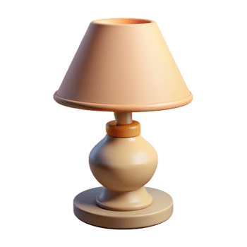 magnificent classic Table lamp, ceramic base, fabric shade high quality png