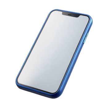 impressive creative Modern smartphone with blank screen genuine png