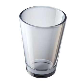 dramatic rustic Pint glass, clear, cylindrical shape, exclusive png