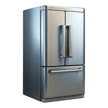 impressive abstract Refrigerator, stainless steel, French door high quality png