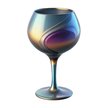 serene creative A wine glass, elegant curves, abstract sophistication genuine png