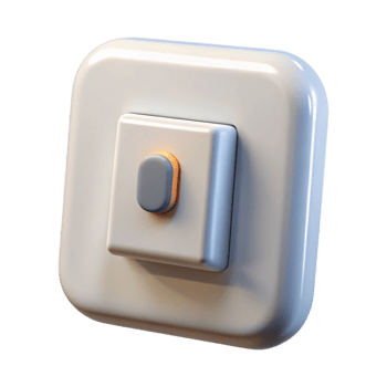 beautiful artistic Modern light switch, toggle, high quality png
