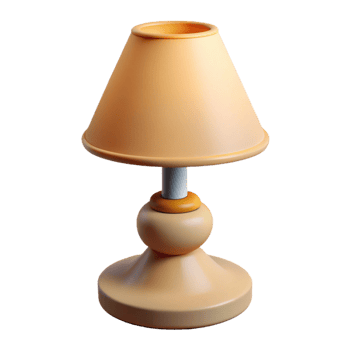 impressive classic Table lamp, ceramic base, fabric shade premium png