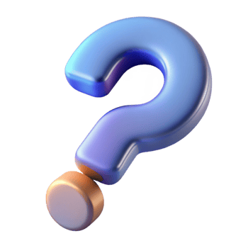 wonderful modern A question mark, stylized, abstract curiosity professional png