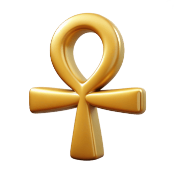dramatic artistic Ankh, Egyptian symbol of life exclusive png