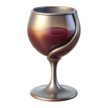 extraordinary minimalist A wine glass, elegant curves, abstract sophistication exclusive png