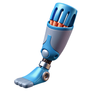 magnificent contemporary 3D printed prosthetic limb authentic png